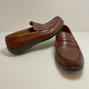 Men’s Cole Haan Brown Leather Penny Loafers Slip-On Dress Shoes